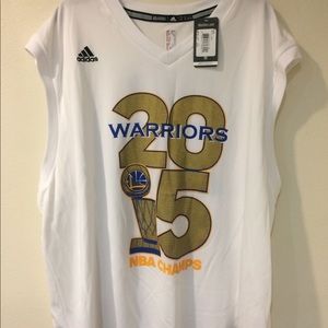 New W/T Steph Curry Championship Jersey SZ XL